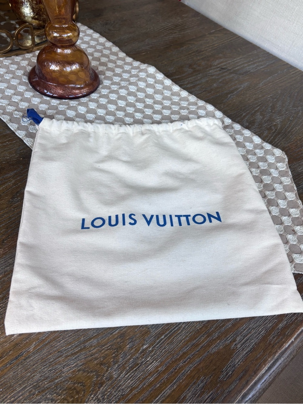 Fashion LV Two-Tone Monogram Cap - Beige & Brown with Louis Vuitton Dustbag - Picture 8 of 8
